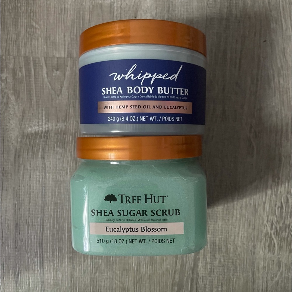Tree hut body scrub and body butter